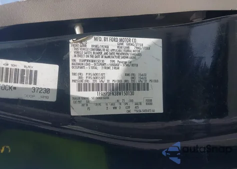 2011 Ford Focus Se z USA, uszkodzony, nr VIN 1FAHP3FN3BW150130